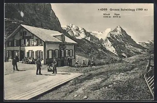 AK Grosse Scheidegg, Ansicht vom Gebirge