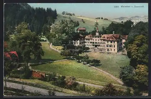 AK Weissbad bei Appenzell, Kurhotel mit Parkanlagen