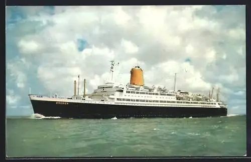 AK Passagierschiff TS Bremen des Norddeutschen Lloyd