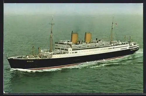 AK Passagierschiff MS Berlin auf hoher See, Norddeutscher Lloyd Bremen