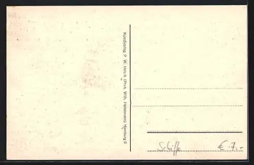 AK Passagierschiff Albert Ballin pflügt unter Volldampf durchs Meer