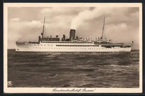 AK Passagierschiff MS Preussen auf hoher See