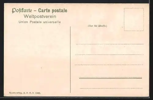 AK Post- und Passagierschiff Esne in Fahrt durch starken Wellengang