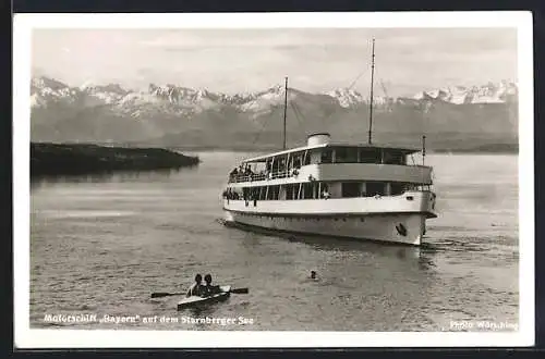 AK Motorschiff Bayern auf dem Starnberger See