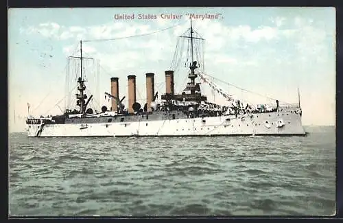 AK United States Cruiser Maryland auf hoher See