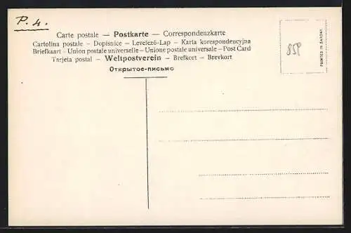 AK Kriegsschiff S.M.S. Schwaben mit rauchenden Schloten