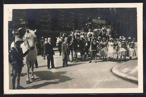 AK Wien, Gewerbefestzug 1929, Feilenhauer