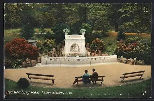 AK Bad Homburg v. d. H., Landgrafenbrunnen