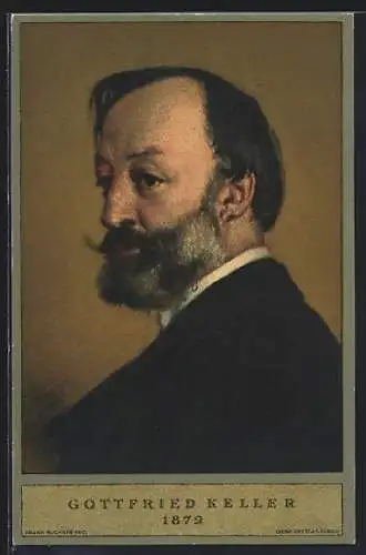 AK Portrait Gottfried Kellers 1872 7,5 SFR