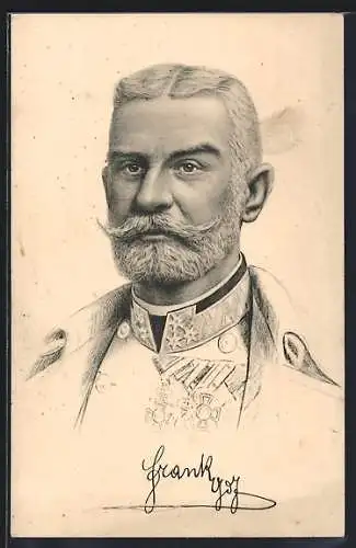 AK Portrait General der Infanterie Liborius Ritter von Frank