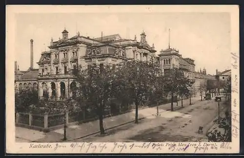 AK Karlsruhe, Palais Prinz Max