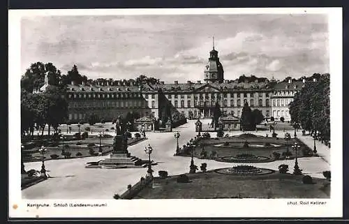 AK Karlsruhe, Schloss Landesmuseum