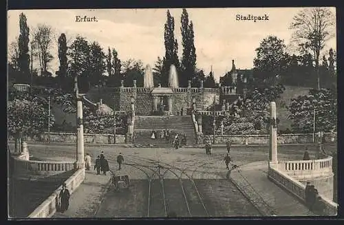 AK Erfurt, Aufgang zum Stadtpark