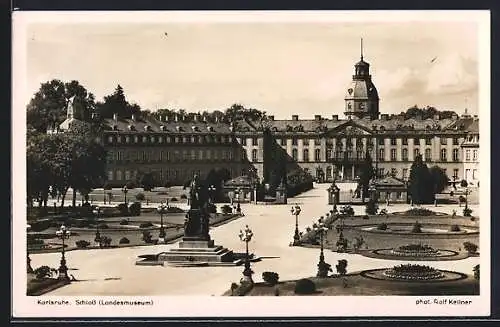 AK Karlsruhe i. B., Schloss Landesmuseum