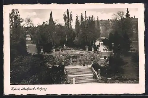 AK Erfurt, Stadtpark-Aufgang