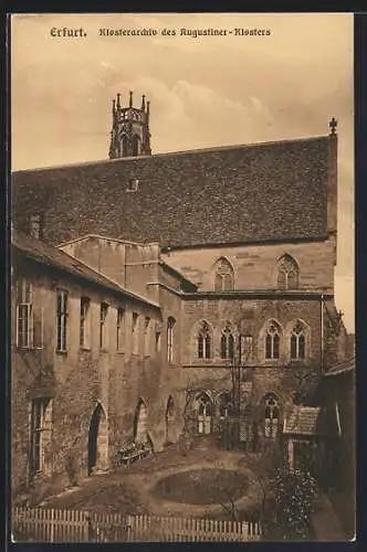 AK Erfurt, Klosterarchiv des Augustiner-Klosters