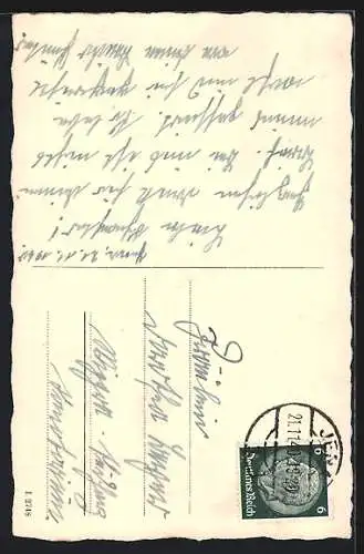 AK Jena, Strassenpartie am Pulverturm