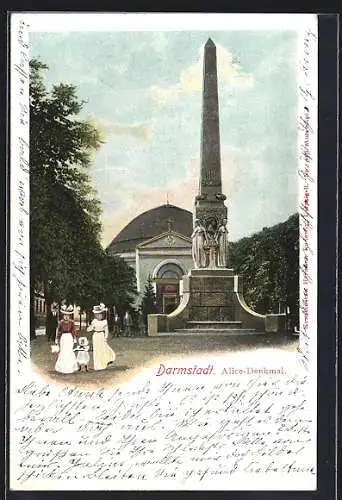 Lithographie Darmstadt, Alice-Denkmal