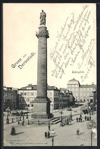 AK Darmstadt, Ludwigssäule