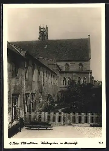 AK Erfurt, Klostergarten im Martinstift