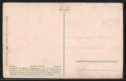 AK Dantes Traum, Dante Gabriel Rossetti