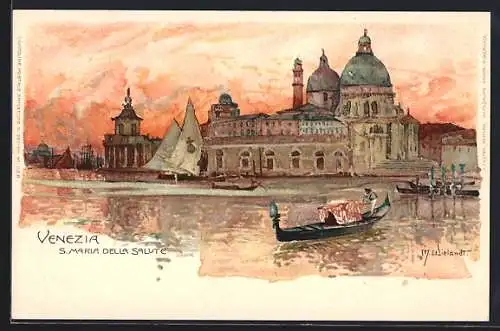 Künstler-AK Manuel Wielandt: Venezia, S. Maria della Salute