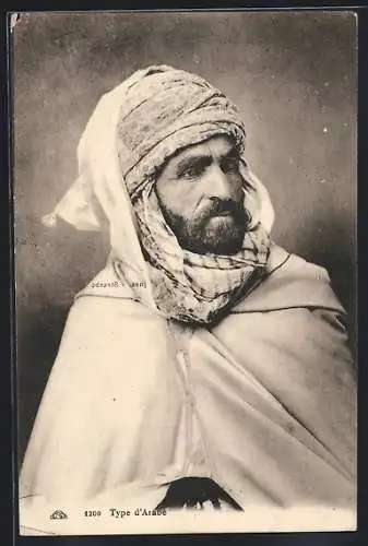 AK Araber mit Vollbart und Turban
