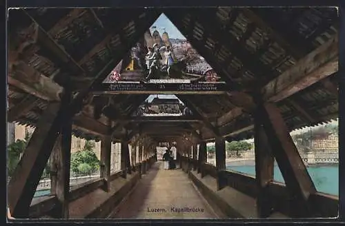 AK Luzern, Inneres der Kapellbrücke