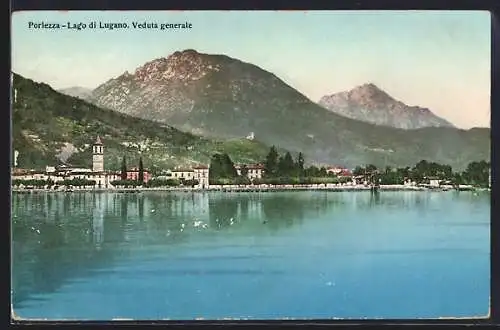 AK Porlezza /Lago di Lugano, Veduta generale