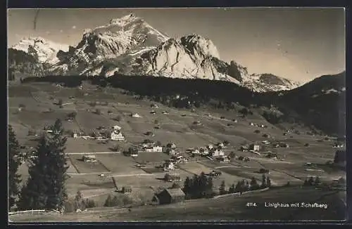 AK Wildhaus /SG, Lisighaus mit Schafberg
