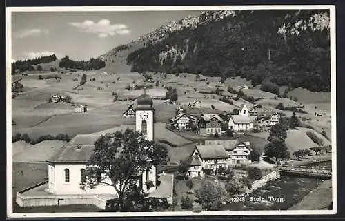 AK Stein /Toggenburg, Panorama mit Kirche