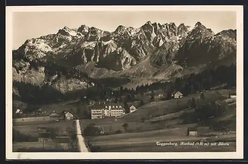 AK Toggenburg, Hotel Rietbad mit Säntis