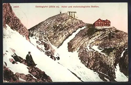 AK Säntis, Hotel und meteorologische Station auf dem Säntisgipfel