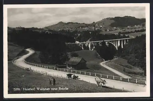 AK Hundwil, Waldstatt, neue Brücke