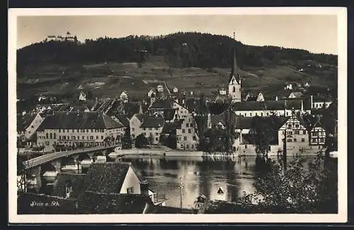 AK Stein a. Rh., Teilansicht mit Kirche