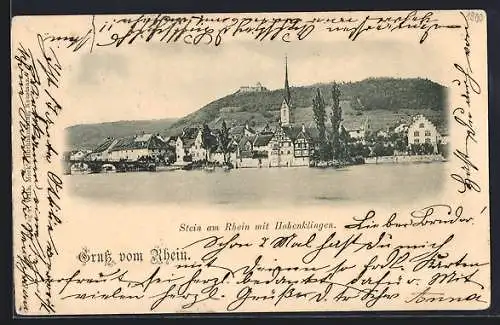 AK Stein am Rhein, Teilansicht mit Hohenklingen