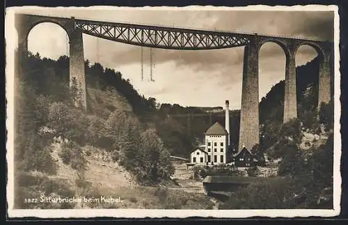 AK Appenzell, Sitterbrücke beim Kubel