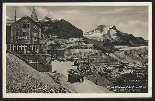 AK Klausen-Passhöhe, Hotel Klausen-Passhöhe mit Scheerhorn