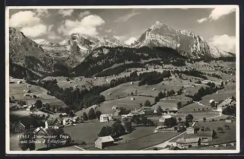 AK Unterwasser /Togg., Panorama mit Säntis & Schafberg