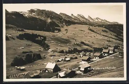 AK Wildhaus, Ansicht mit dem Kurfirsten