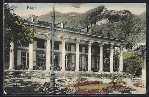 AK Ragaz, Kursaal mit Gartenanlagen