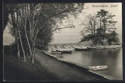 AK Romanshorn, Inseli mit Ruderbooten