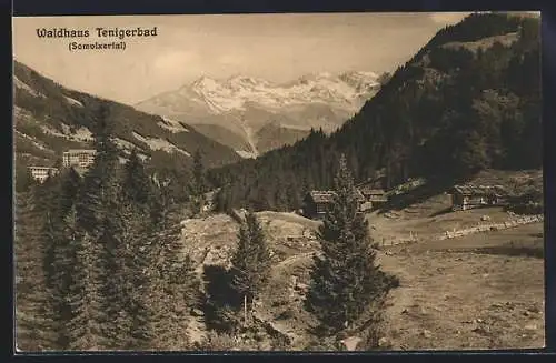 AK Tenigerbad /Somvixertal, Blick auf das Waldhaus