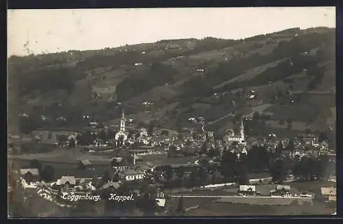 AK Toggenburg, Ortsansicht aus der Vogelschau