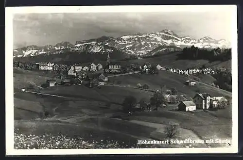 AK Schwellbrunn, Ansicht mit Säntis