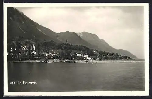 AK Le Bouveret, Panorama mit See und Bergen