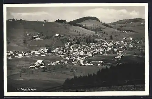 AK Waldstatt, Ortsansicht aus der Vogelschau