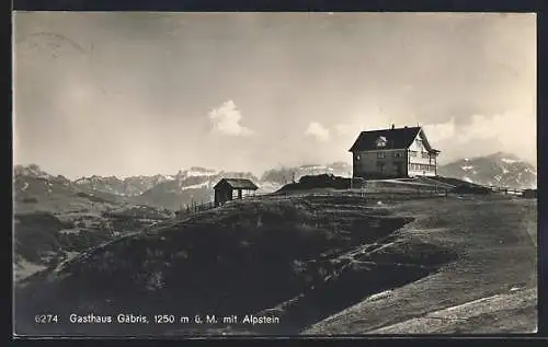 AK Gais /Appz., Gasthaus Gäbris mit Alpstein