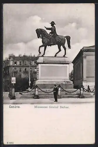 AK Geneve, monument général Dufour
