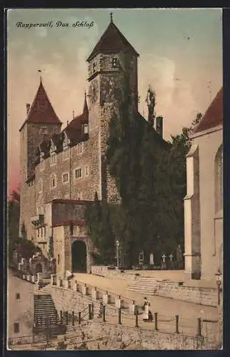 AK Rapperswil, Blick auf das Schloss